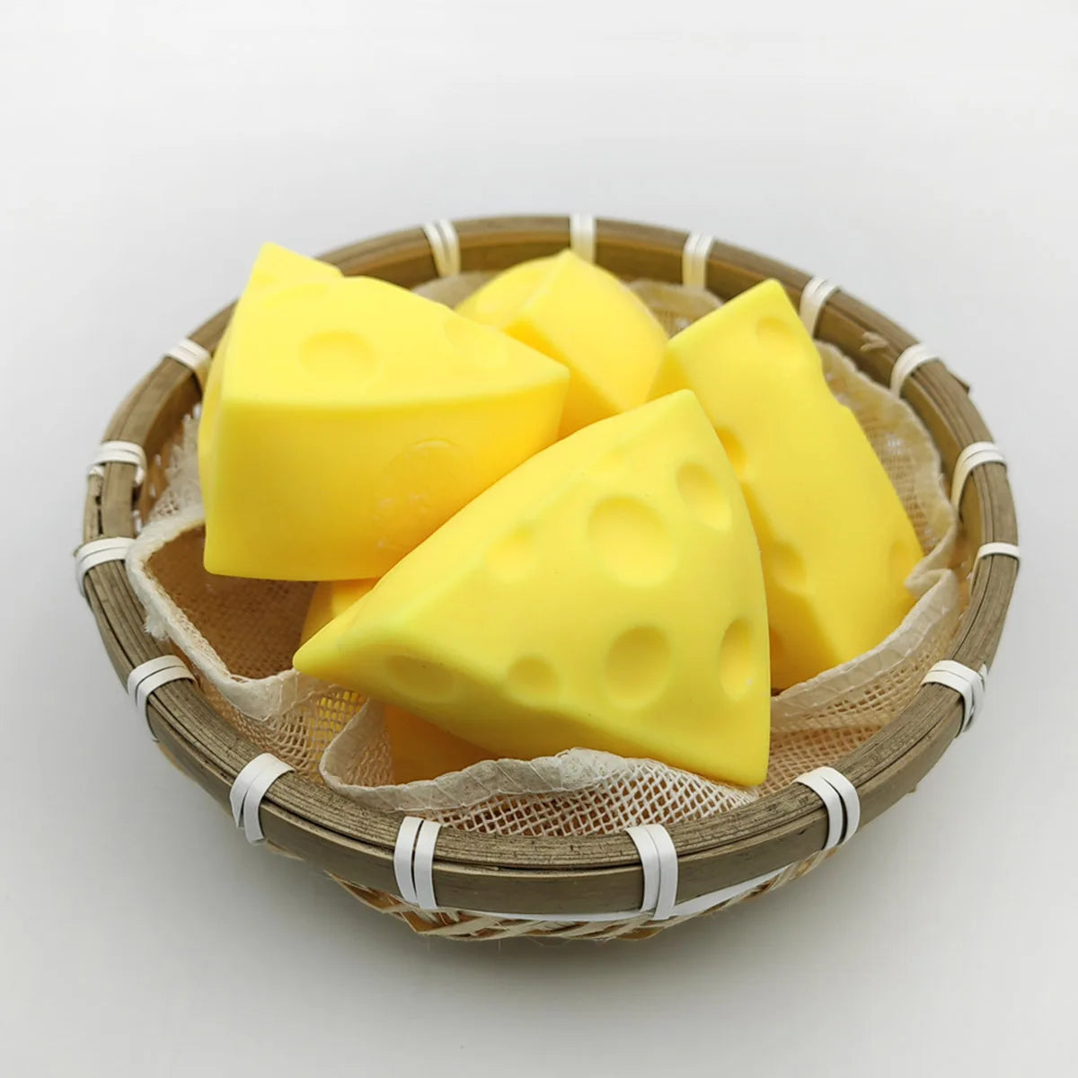 Cheese Squishy Toy Simulation Cheese Squeeze Toy Soft Cute Decompressing Pinching Cheese Sticky Slow Rebound for Adults Toy
