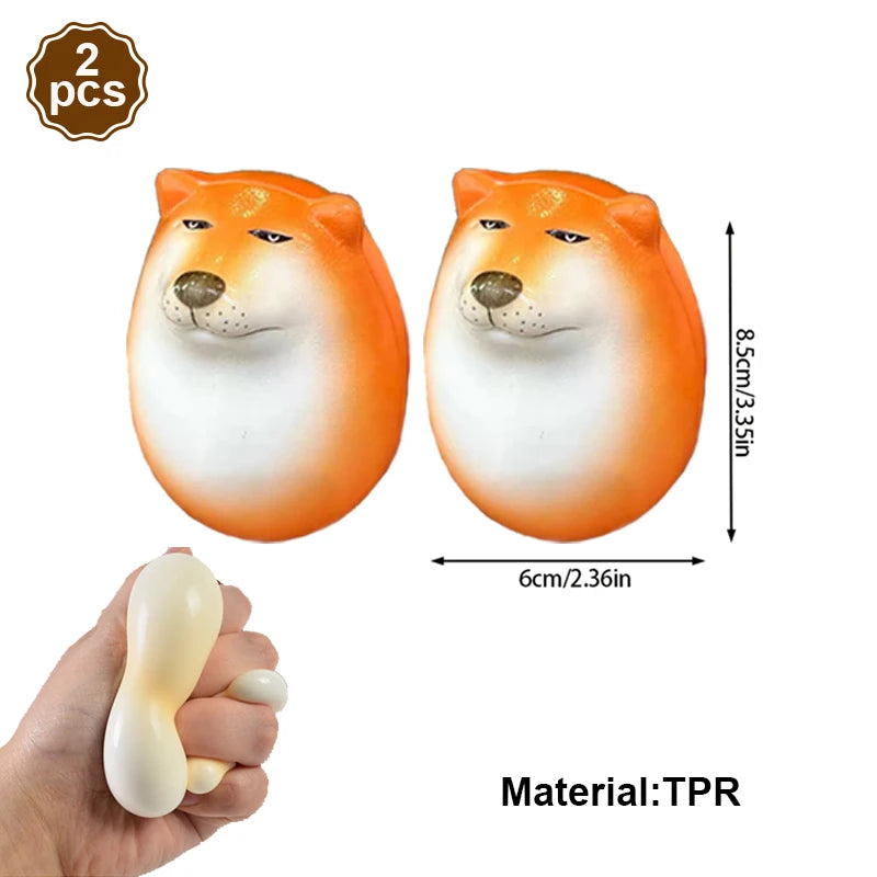 Shibako Dog Egg Squishy Shiba Inu Realistic Egg Shape Desk Decor Fun Dog Vent Creative Gift Ornaments for Home Offices Fun Gifts