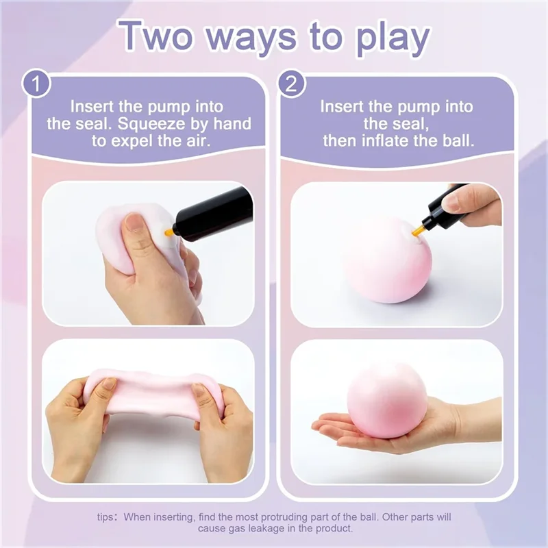 Shapeable Vacuum Squishies Sand Ball Grape Stress Ball Stress Relief Noisy Ball Desktop Squeezing Soothing Toy Birthday Gift