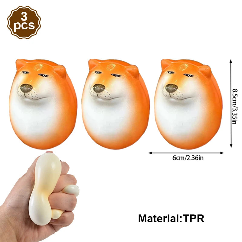 Shibako Dog Egg Squishy Shiba Inu Realistic Egg Shape Desk Decor Fun Dog Vent Creative Gift Ornaments for Home Offices Fun Gifts