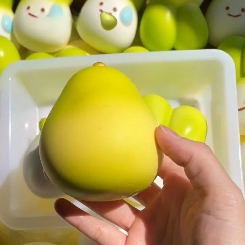 Squishy Slow Rising Fruit Toy - Stress Relief Sensory Fidget for Anxiety ADHD Autism, Gift for Kids Adults ASMR