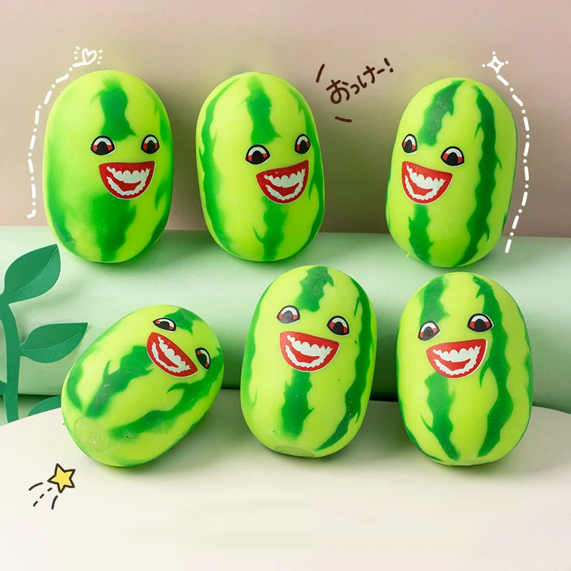 Watermelon Squishy Toys Anti Stress Balls Anxiety Release Soft Sensory Squeeze Fidget Toy For Adults Kids