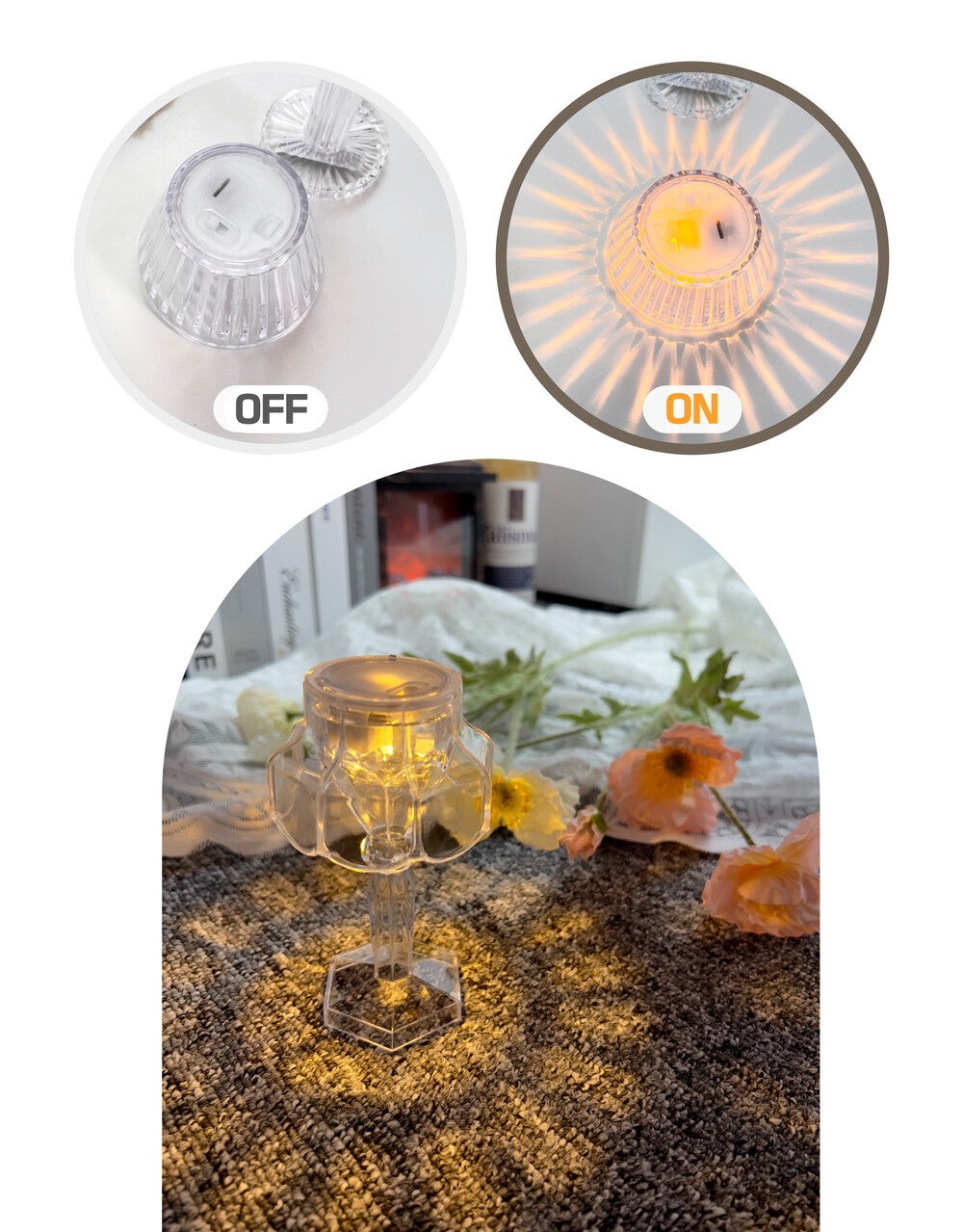 Crystal Mini LED Light (3design)